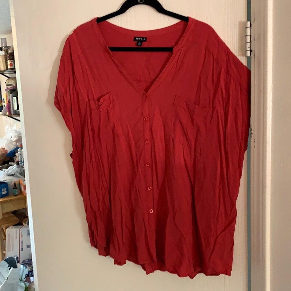 Red blouse